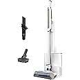 Shark WS642AE WANDVAC System, Ultra-Lightweight Powerful Cordless Stick Vacuum with HEPA Self-Empty Charging Base, Anti-Allergen Complete Seal, PowerFins, Self-Cleaning Brushroll & Pet Tool, White
