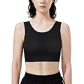 HappyJamJams Seamless Chest Binder Transgender FTM Tomboy Sport Breathable Compression Binder Bra Pullover Tank Top