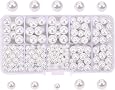 PandaHall Embouts Cache-Nœuds Acier Inoxydable - 6mm - Lot De 50 Pièces - Création Bijoux DIY
