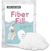 LOKUNN 100g/3.5oz Polyester Fiber Fill, Stuffing Pillow Filling Stuffing Cushion Filling, Batting High Resilience Fill Fiber,