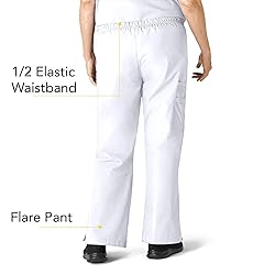 WonderWink Womens Flare Leg Cargo Medical Scrubs