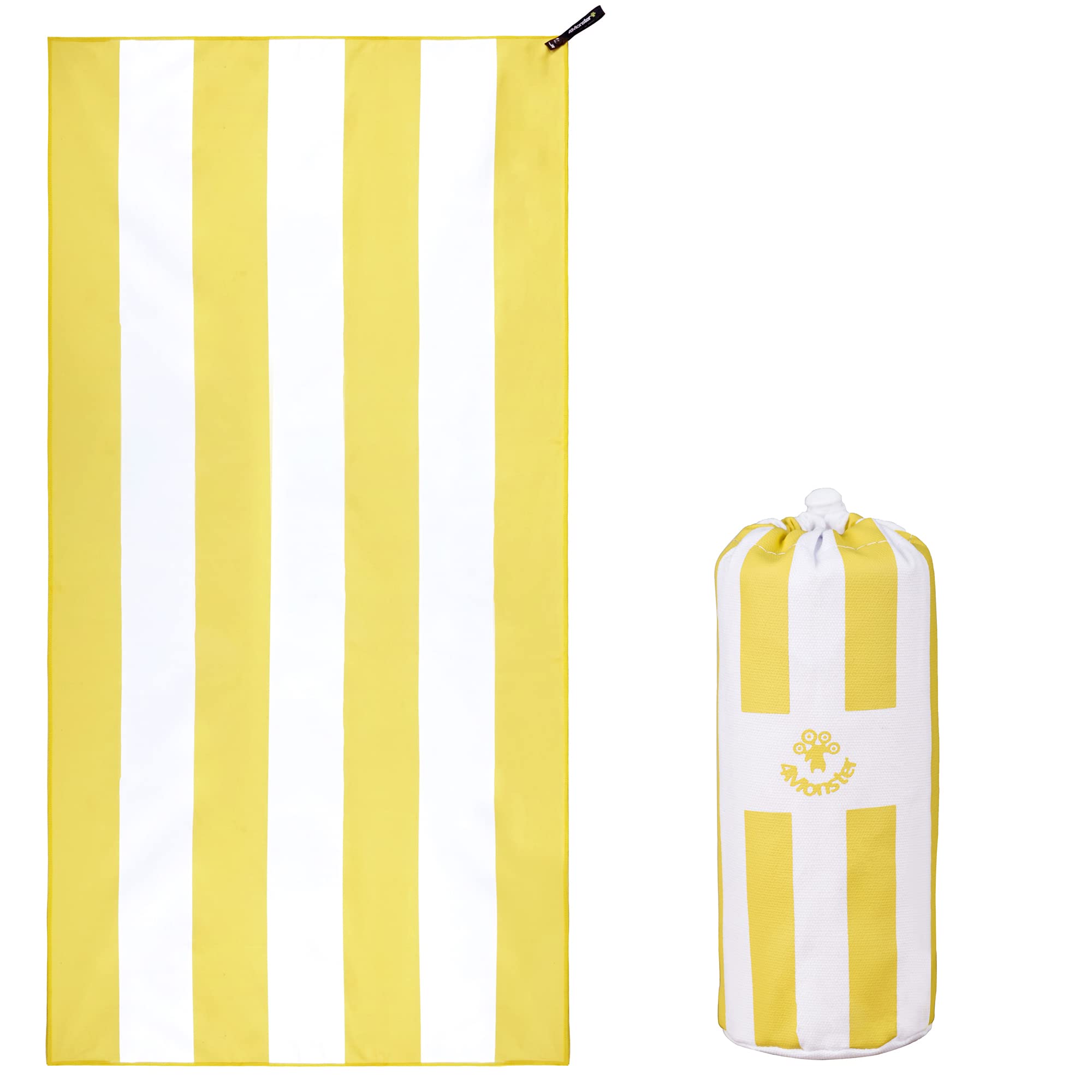 4Monster Microfiber Beach Towel with carry bag Sand Proof Travel Towel Quick Dry Lightweight Towel for Hiking Yoga Gym Sports Swimming Camping Fitness Bath — image 1