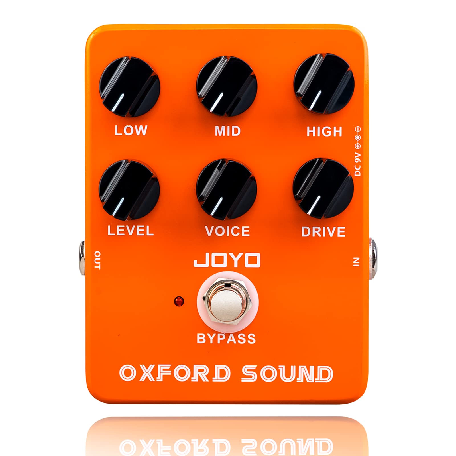 JOYO Overdrive Guitar Effect Pedal Orange Amplifier Simulation Distortion Pedal for Electric Guitar - Bypass (Oxford Sound JF-22)