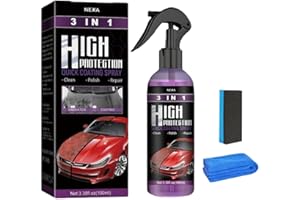 HZMRLSB Turbo Shine Nexa, 3 in 1 Car Spray – High Protection Scratch Remover & Polishing Coating – Waterless Cleaning for Auto Body, Chrome, Metal Surfaces – 100ml Spray Bottle(1PCS)