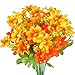 GTIDEA 2pcs Artificial Mini Daisy Flowers Bouquets 28 Heads Silk Arrangements Bridal Home DIY Garden Office Dining Table Wedding Decor Yellow