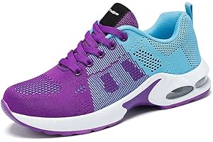 Padgene Womens Sneakers Air Cushion Running Shoes Lightweight Tennis Walking Shoes Mesh Breathable Gym Work Fashion Sneakers Athletic Comfortable Casual