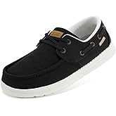 STQ Women Boat Shoes Orthopedic Insole Slip On Business Casual Sneakers for Plantar Fasciitis Lightweight Canvas Loafer