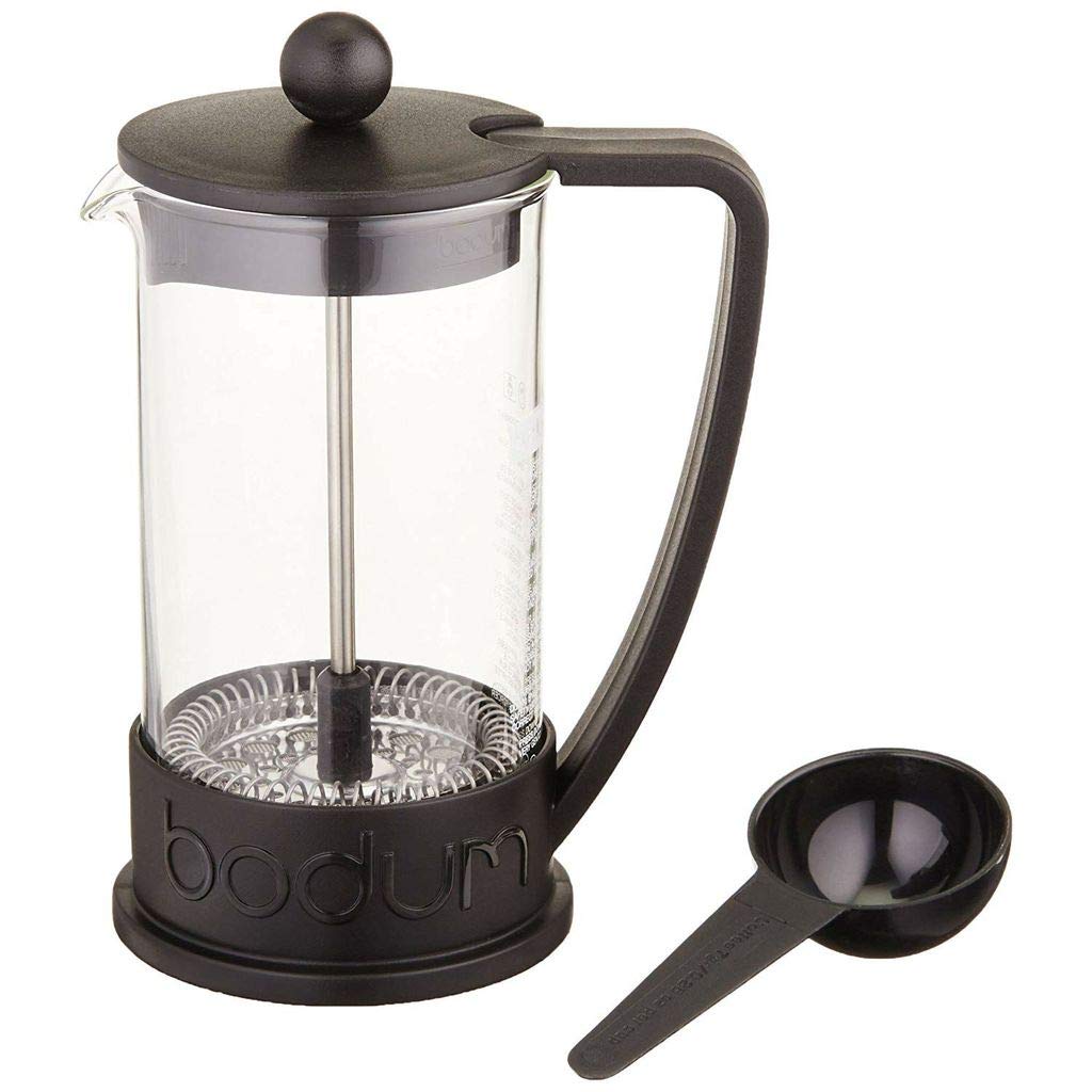 BODUM Brazil 8 Cup French Press Coffee Maker, Black, 1.0 l, 34 oz