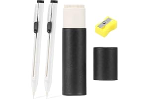 ZJRDYYK White Chalk Pencil for Sewing, Erasable Fabric Markers Sewing Disappearing, Fabric Marking Pencils for Sewing Tracing