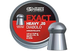 JSB Match Diabolo Exact Heavy .20 Cal, 15.89 Grains, Domed, 500 Count