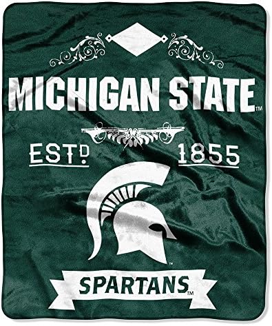 Officially Licensed NCAA Label Plush Raschel Throw Blanket, 50" x 60", Multi Color