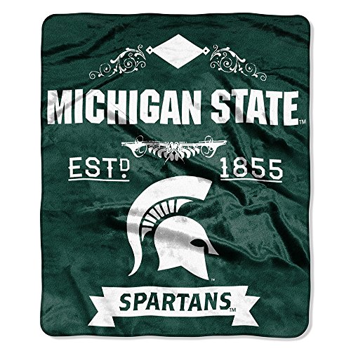 Officially Licensed NCAA Label Plush Raschel Throw Blanket, 50" x 60", Multi Color