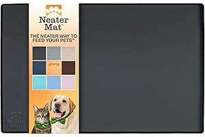 Neater Pet Brands Neater Mat Pet Mats for Food and Water, Dog Bowl Mat Waterproof Silicone, Pet Mat for Dog or Cat, Dog Food 