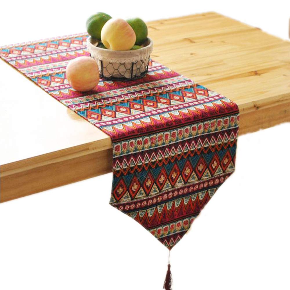 Best red stripe table runner