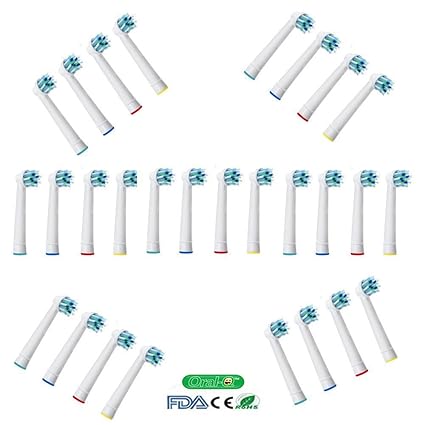 oral-q 28 pcs (7packs) cabezales de repuesto para cepillo de dientes Oral
