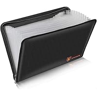 MoKo Fireproof Document Bag Fire & Water Resistant File Folder With A4 Size 12 P