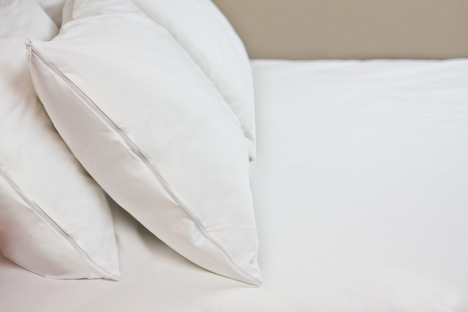HOSPITOLOGY PRODUCTS Sleep Defense System - Zippered Pillow Encasement - Standard - Hypoallergenic Protector - Waterproof - Bed Bug & Dust Mite Proof - Set of 2-20" H x 26" W: Home & Kitchen