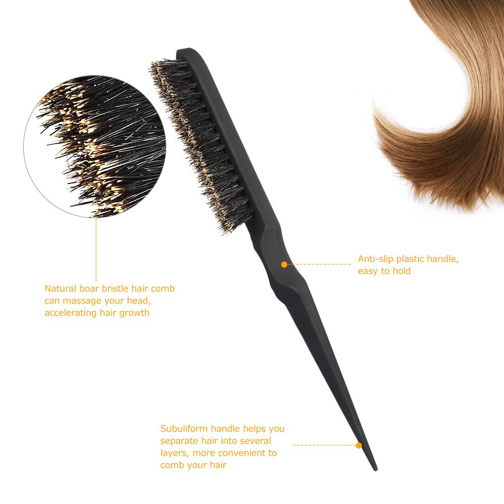 Amazon Com Anself Teasing Hair Brush Bristle Massage Hairbrush