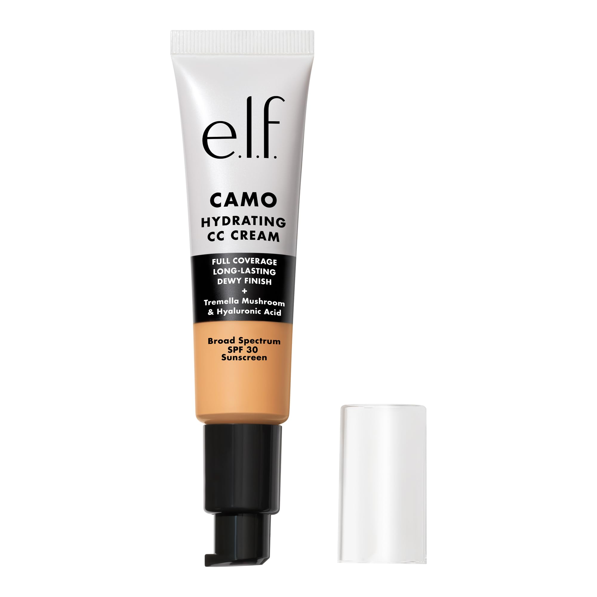 e.l.f. Hydrating Camo CC Cream, Colour Correcting Full Coverage Foundation For A Dewy Finish With SPF 30, Vegan & Cruelty-Free, Medium 310C