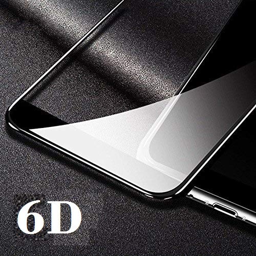JGDWORLD Full Edge to Edge Screen cuverage 6D Tempered Glass for Vivo V9 (2018)-Black (Pack of 1)