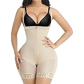 SHAPELLX Fajas Colombianas Shapewear for Women Tummy Control Plus Size Postpartum Body Shaper Butt Lifting Bodysuit