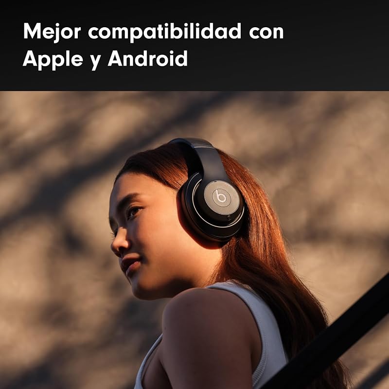 Studio Pro - Auriculares inalámbricos Bluetooth con cancelación de Ruido - Audio Espacial Personalizado, Sonido USB-C sin pérdida, compatibilidad con Apple y Android - Negro