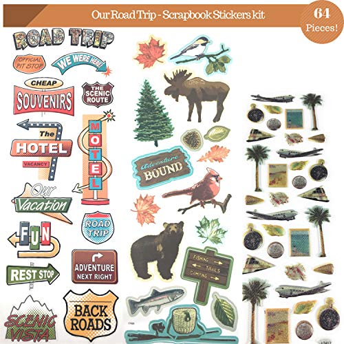 1 Travel+Nature+Scrapbook+Stickers+Vintage