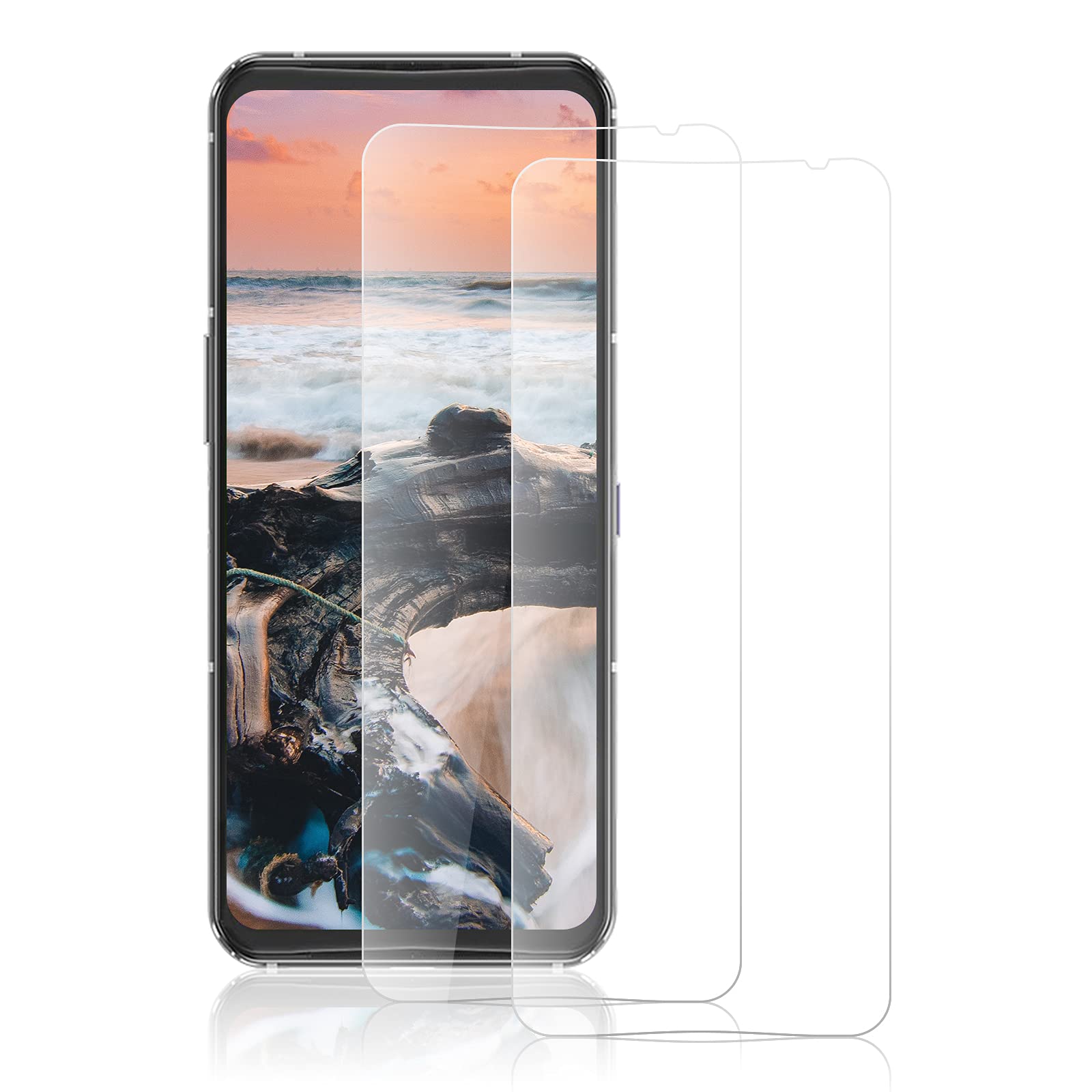 ROVLAK Screen Protector for Lenovo Legion 2 Pro Tempered Glass Screen Protector 2-Pack HD 2.5D 9H Protective Film Protection Anti-Fingerprint Bubble-Free Glass Protector for Lenovo Legion 2 Pro