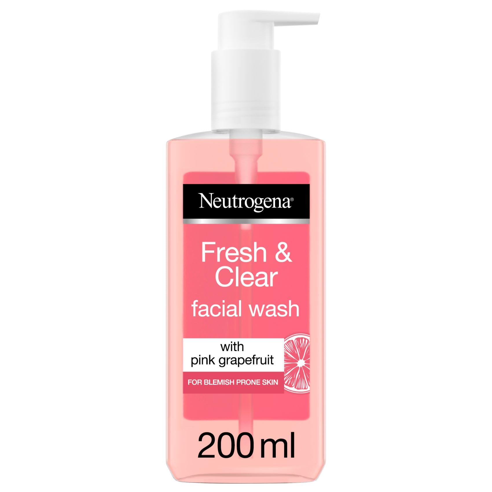 Neutrogena Visibly Clear Grapefruit Facial Cleansers, 200 ml
