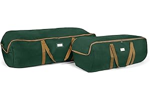 Covermates Keepsakes Garland Duffle Bag – Durable Polyester, Reinforced Handles, Fits up to 25 Foot Garland Depending on Thickness - Holiday Storage, Green
