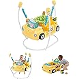 Fisher-Price Baby to Toddler Learning Toy 2-in-1 Servin’ Up Fun Jumperoo Activity Center with Music Lights and Shape Sorting Puzzle Play