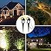 ECOWHO Solar Landscape Lights, 2 in 1 LED Landscape Lighting Outdoor Spotlights Auto On/Off for Garden Patio Yard Pathway (Warm White)