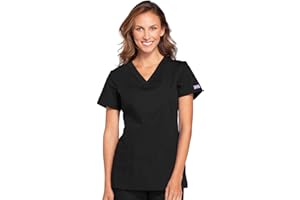 CHEROKEE V-Neck Womens Scrubs Top Workwear Originals with Rib-Knit Back Panels