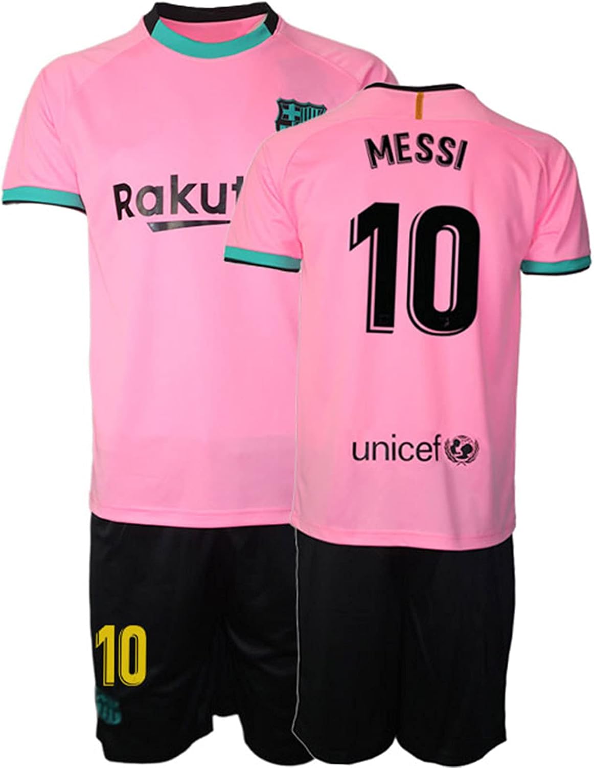 Amazon Co Jp メッシ ジャージ 21バルセロナ サッカー ジャージ ホーム アウェイ フットボール ジャージ 男性用 子供用10 Xxl対応 10 Pink 12 ホーム キッチン