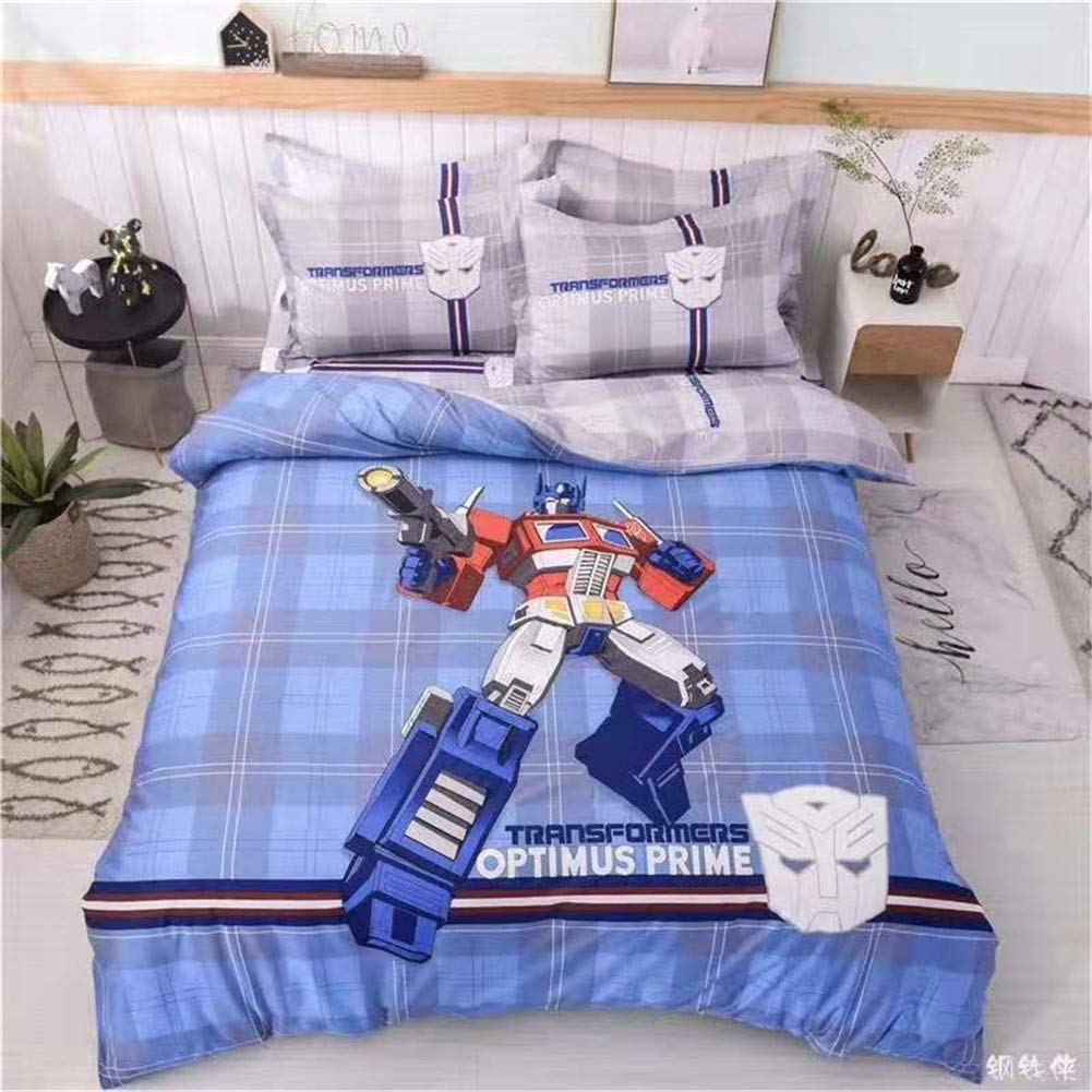 Zi Teng Marvel Transformers Bedding Set Boys Cartoon Transformers