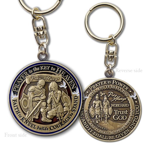 Prayer Armor of God Key Chain with Swivel