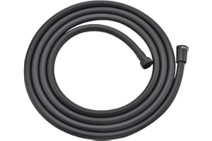 JASYA 119 Inches Long Shower Hose Rv Shower Hose Extra Long Explosion Proof Anti Winding PVC Showerhead Hoses For Cleaning Pet Black Extension Hoses Flexible Hand Held Showerhose Replacement