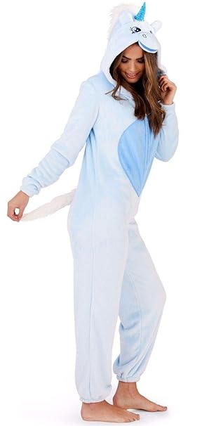 Unbekannt Damen Pyjama aus weichem Fleece, Tiermotiv