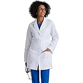 BARCO Grey's Anatomy Scrubs Lily Professional Full-Length 3-Button Long Sleeve 34" Medical Lab Coat for Women
