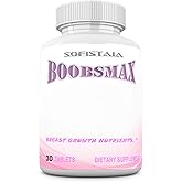 BEAUTIFYEM BOOBSMAX Natural Bust Enhancement – Increase Breast Gains – Grow Bigger Breast and Firmer Curves – Decrease Sagging. 30-Tablets