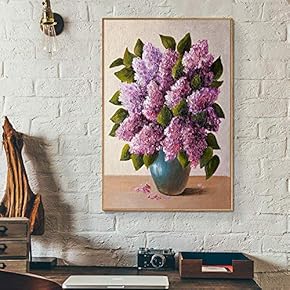 Floating Framed Canvas Wall Art for Living Room, Bedroom Vintage Vase Canvas Prints for Home Decoration Ready to Hang - 16x24 inches