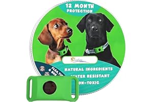 Fursure Pendant for Dogs Cats Pest Control Support Waterproof Long Lasting with Refill Capsules Easy Attach for All Breeds (G