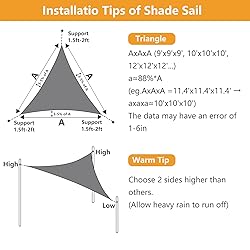 Colegence 16'x16'x16' Triangle Sun Shade