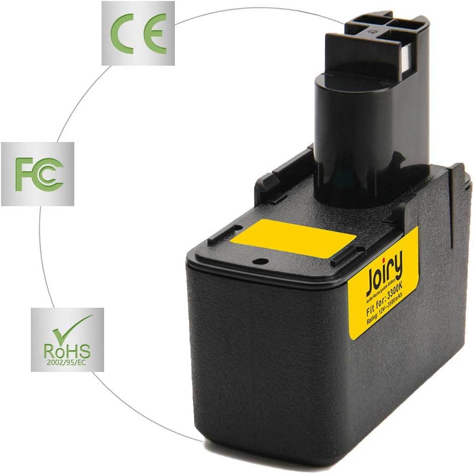Joiry 12V 3500mAh Ni-MH Battery Compatible with Bosch 3300K BAT011 PSR120 BH1214H BH1214L BH1214MH 2607335055 2607335081 2607335090 2610910405 2607335071 GSB12 VSE-2 GSR12V - Image 4