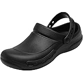Haifago Non Slip Waterproof Clogs Shoes for Men, Standing All Day Comfortable Nurse and Chef Shoes for Men, Men's Oil-Proof Work Shoes for Food Service