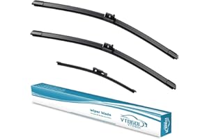VTOGOI Wiper Blades With Rear Wiper Blades Set For 2016-2020 Mercedes-Benz GLA250,Automotive Replacement Windshield Wiper Blades, That Meet OEM Quality Easy DIY Install 24"+19"+12"(Set of 3)