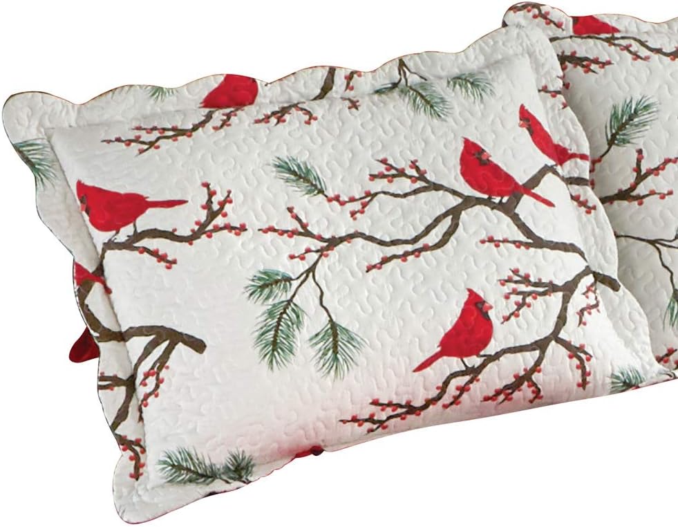 BBInfinite Collections Etc Winter Cardinals Christmas Pillow Sham