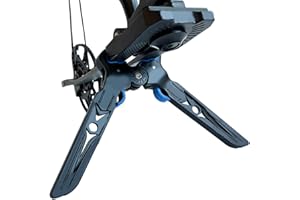 IOKHEIRA ARCHERY Archery Bow Stand, Bow Feet，Folding Portable Compound Bow Limb Clamp Kick Stand Holder Legs Rack Bracket for Archery Target Shooting