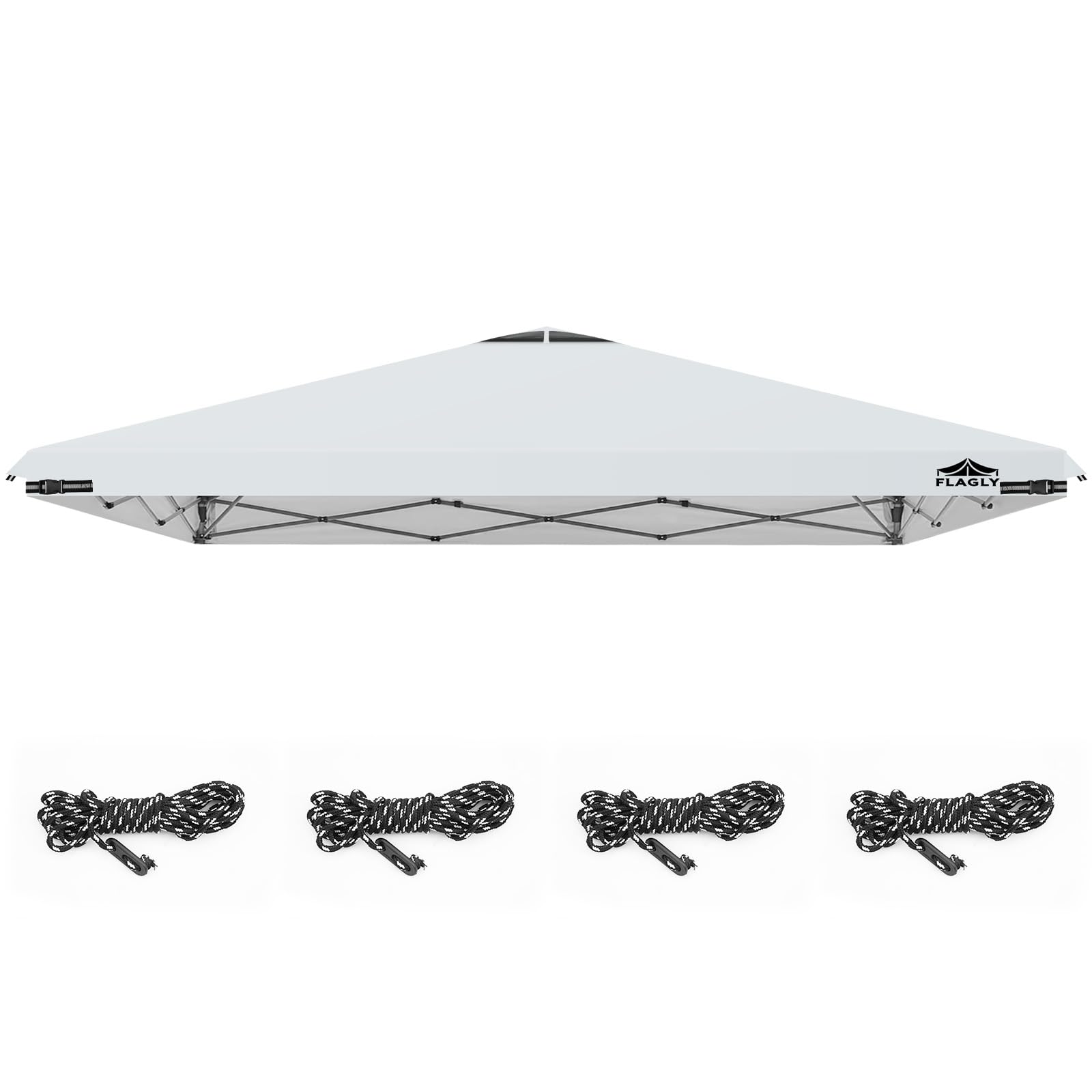 Photo 1 of 12x12ft Replacement Canopy Top with Air Vent, Waterproof & UV Protection Canopy Tent Top Cover for Straight Leg Canopy Frame - for Outdoor, Patio, Event, Trade Show (White, 12x12ft)