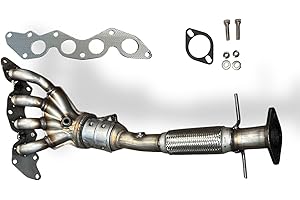 EPA Approved, 5Star Direct Fit Manifold Converter w/Flex Pipe Compitable with 2004-2013 Mazda 3 2.0L Engine